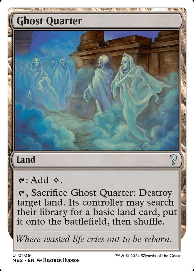 2024 Mystery Booster 2 Ghost Quarter uncommon #109 unlisted card image