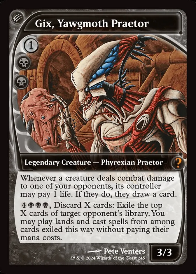 2024 Mystery Booster 2 Gix, Yawgmoth Praetor mythic #245 unlisted card image