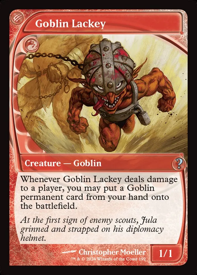 2024 Mystery Booster 2 Goblin Lackey uncommon #192 unlisted card image
