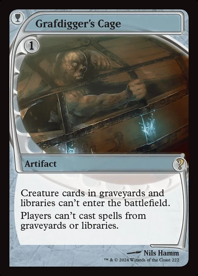 2024 Mystery Booster 2 Grafdigger's Cage rare #222 unlisted card image
