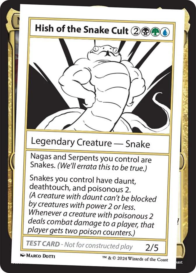 2024 Mystery Booster 2 Hish of the Snake Cult rare #595 unlisted card image