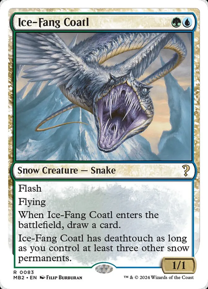 2024 Mystery Booster 2 Ice-Fang Coatl rare #83 unlisted card image