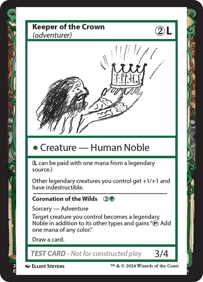 2024 Mystery Booster 2 Keeper of the Crown // Coronation of the Wilds rare #577 unlisted card image