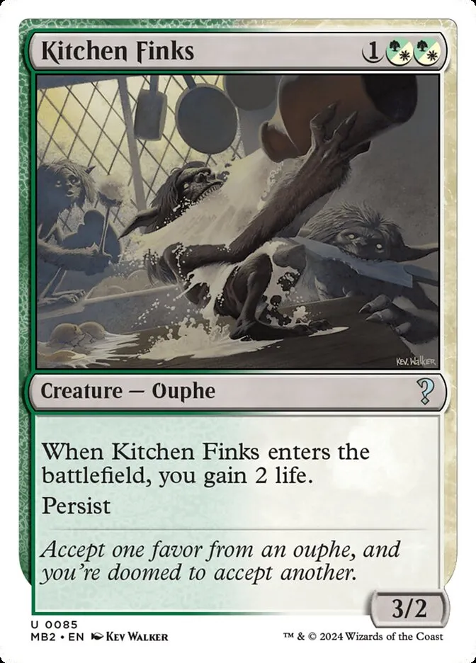 2024 Mystery Booster 2 Kitchen Finks uncommon #85 unlisted card image