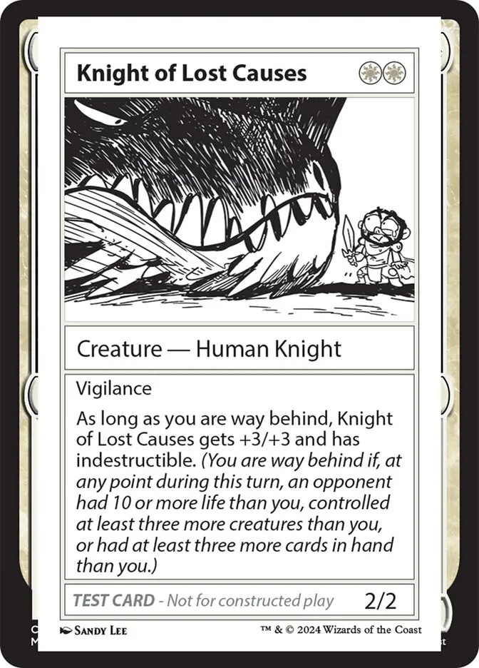 2024 Mystery Booster 2 Knight of Lost Causes rare #518 unlisted card image