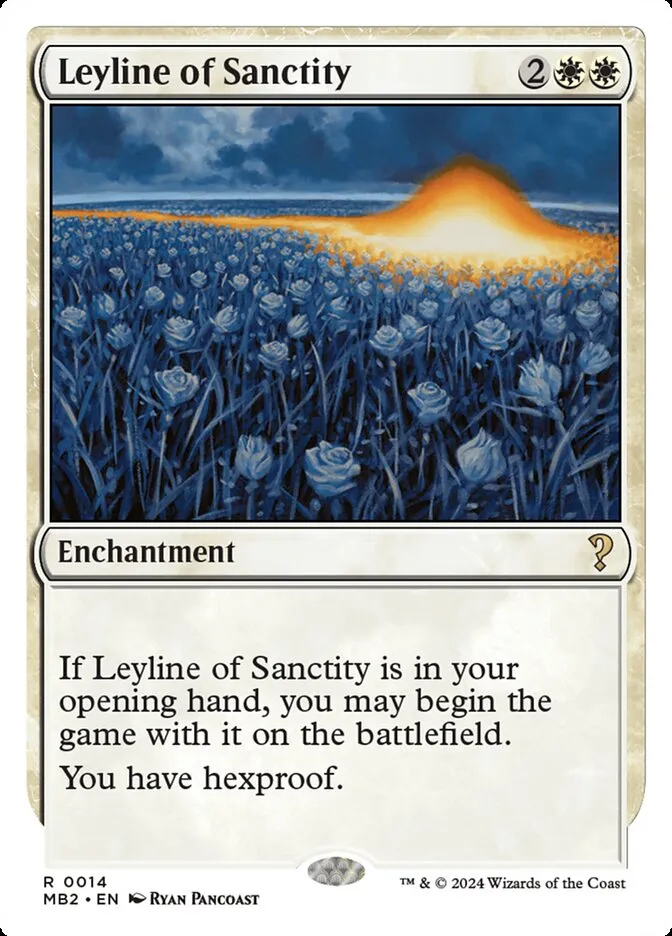 2024 Mystery Booster 2 Leyline of Sanctity rare #14 unlisted card image