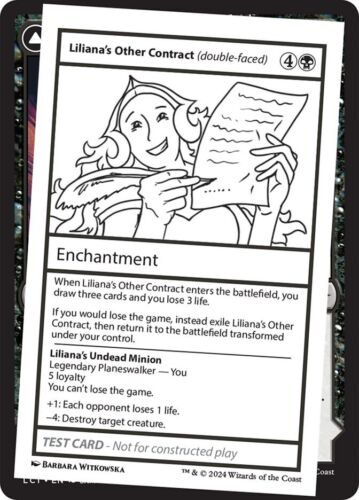 2024 Mystery Booster 2 Liliana's Other Contract // Liliana's Undead Minion rare #548 unlisted card image