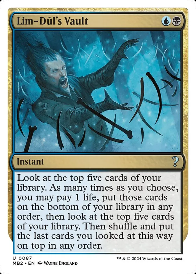 2024 Mystery Booster 2 Lim-Dûl's Vault uncommon #87 unlisted card image
