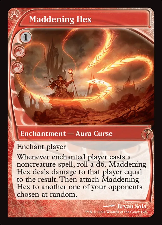 2024 Mystery Booster 2 Maddening Hex rare #195 unlisted card image