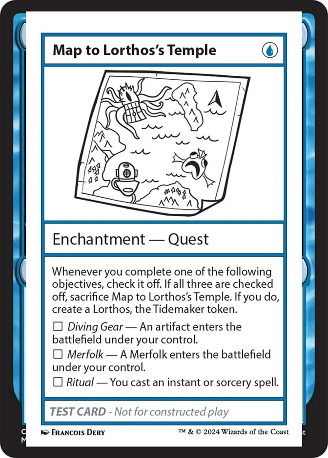 2024 Mystery Booster 2 Map to Lorthos's Temple rare #531 unlisted card image