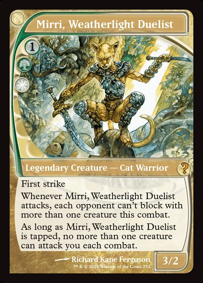 2024 Mystery Booster 2 Mirri, Weatherlight Duelist mythic #252 unlisted card image