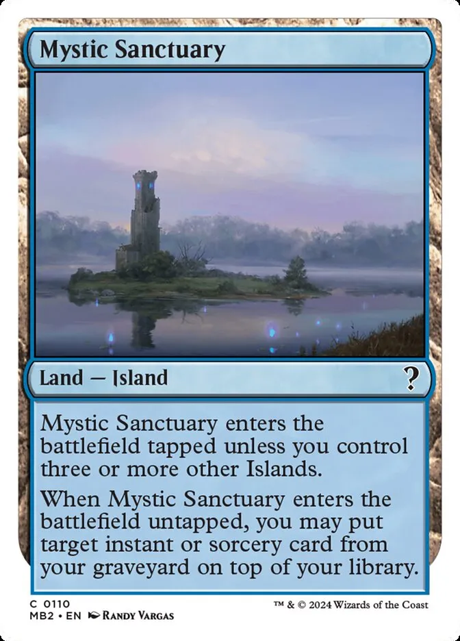 2024 Mystery Booster 2 Mystic Sanctuary common #110 unlisted card image