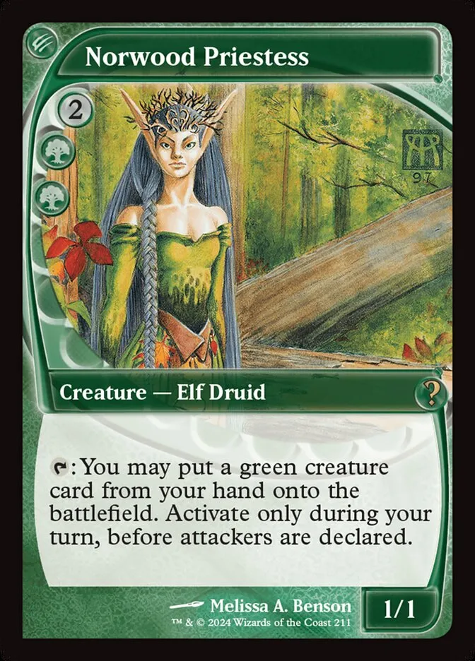 2024 Mystery Booster 2 Norwood Priestess rare #211 unlisted card image