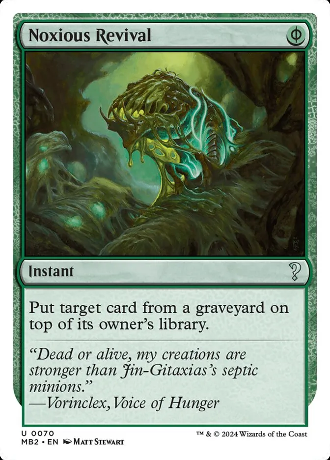 2024 Mystery Booster 2 Noxious Revival uncommon #70 unlisted card image