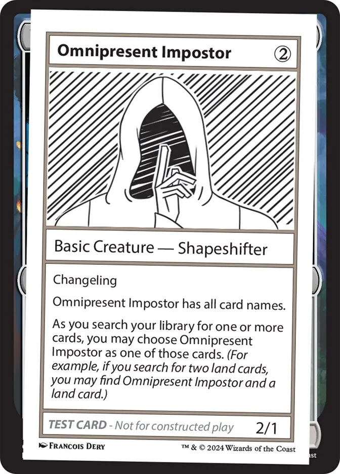 2024 Mystery Booster 2 Omnipresent Impostor rare #504 unlisted card image
