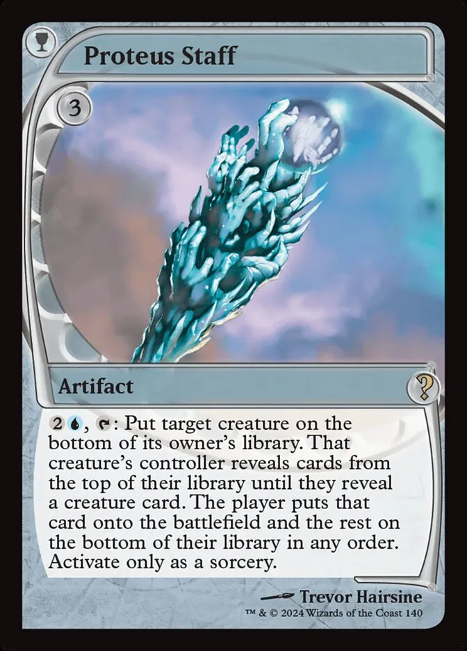 2024 Mystery Booster 2 Proteus Staff rare #140 unlisted card image