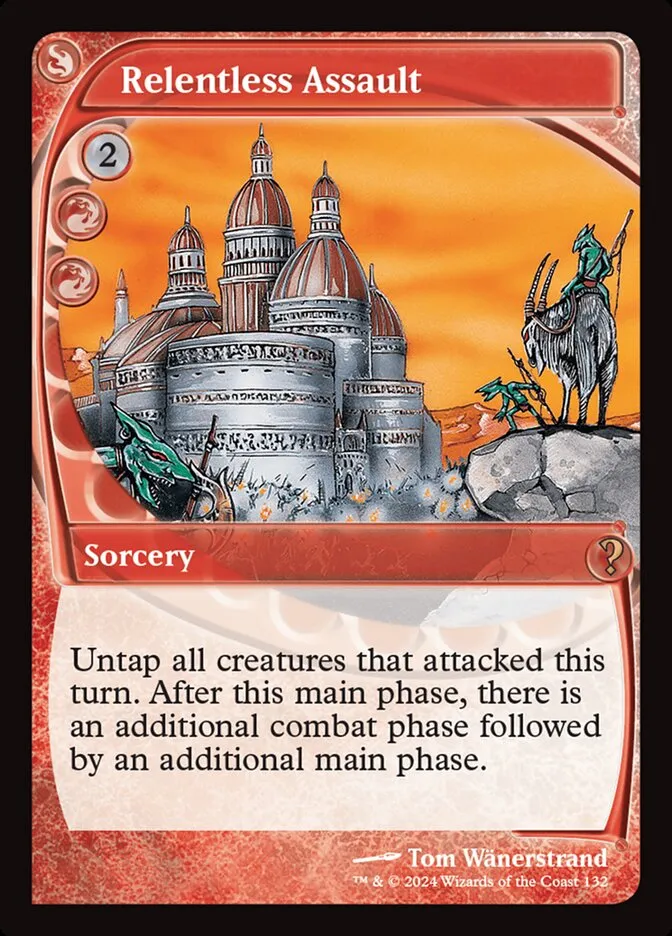 2024 Mystery Booster 2 Relentless Assault rare #132 unlisted card image