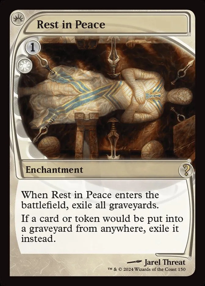 2024 Mystery Booster 2 Rest in Peace rare #150 unlisted card image