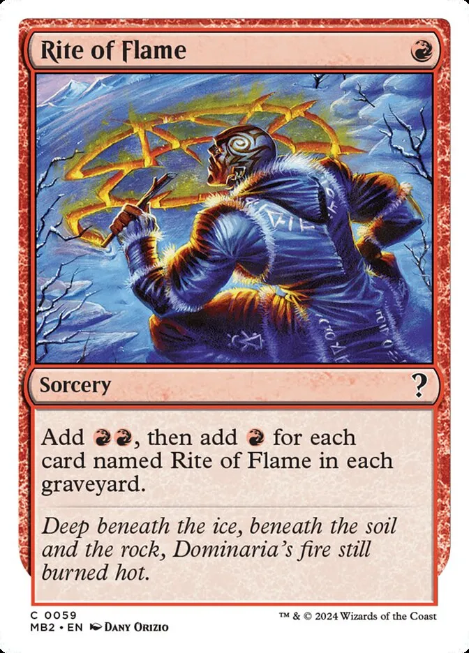 2024 Mystery Booster 2 Rite of Flame common #59 unlisted card image