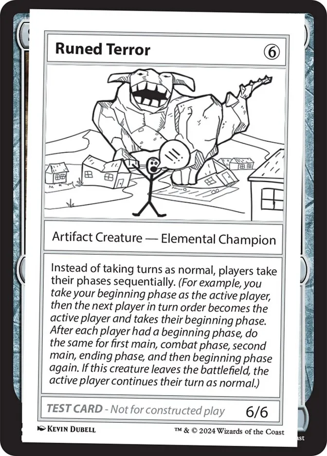 2024 Mystery Booster 2 Runed Terror rare #610 unlisted card image