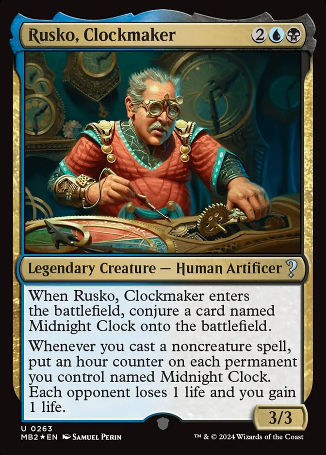 2024 Mystery Booster 2 Rusko, Clockmaker uncommon #263 unlisted card image