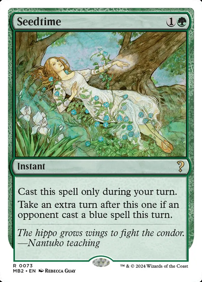 2024 Mystery Booster 2 Seedtime rare #73 unlisted card image