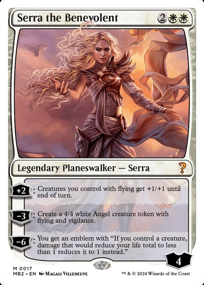 2024 Mystery Booster 2 Serra the Benevolent mythic #17 unlisted card image