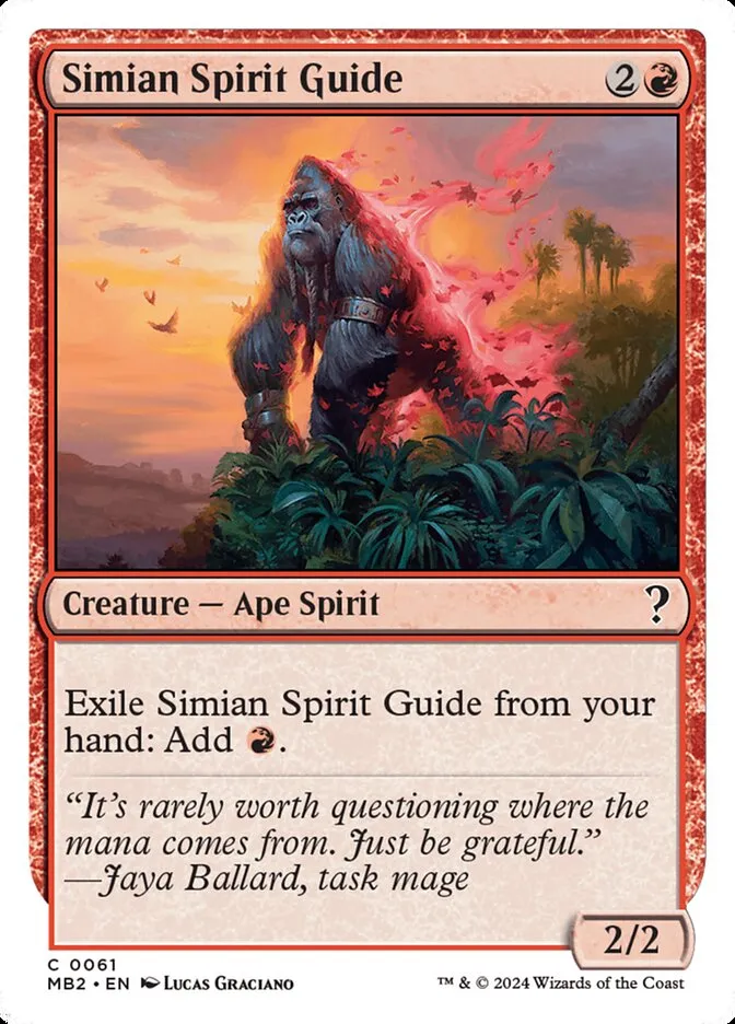 2024 Mystery Booster 2 Simian Spirit Guide common #61 unlisted card image