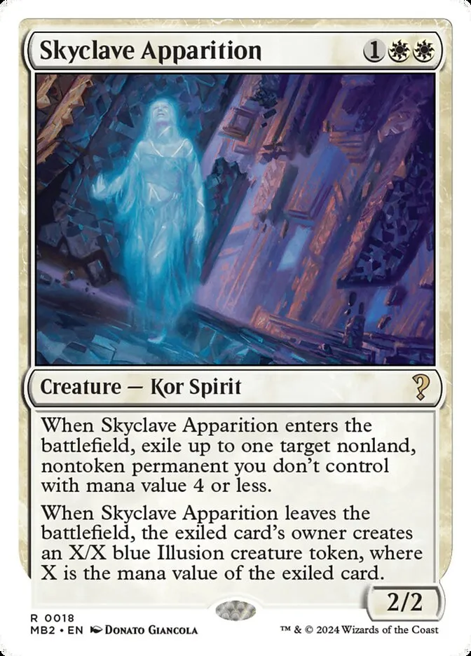 2024 Mystery Booster 2 Skyclave Apparition rare #18 unlisted card image