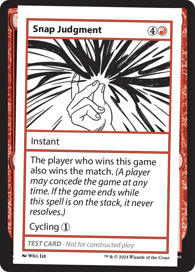 2024 Mystery Booster 2 Snap Judgment rare #567 unlisted card image
