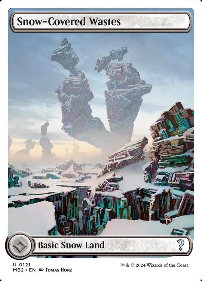 2024 Mystery Booster 2 Snow-Covered Wastes uncommon #121 unlisted card image