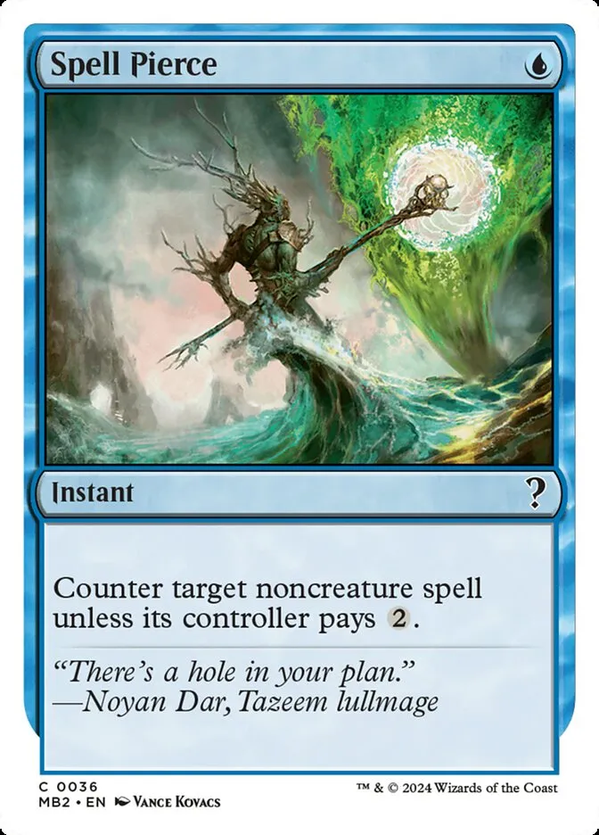 2024 Mystery Booster 2 Spell Pierce common #36 unlisted card image
