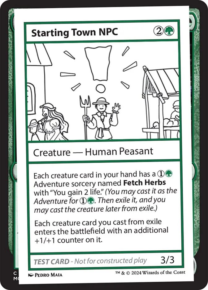2024 Mystery Booster 2 Starting Town NPC rare #585 unlisted card image