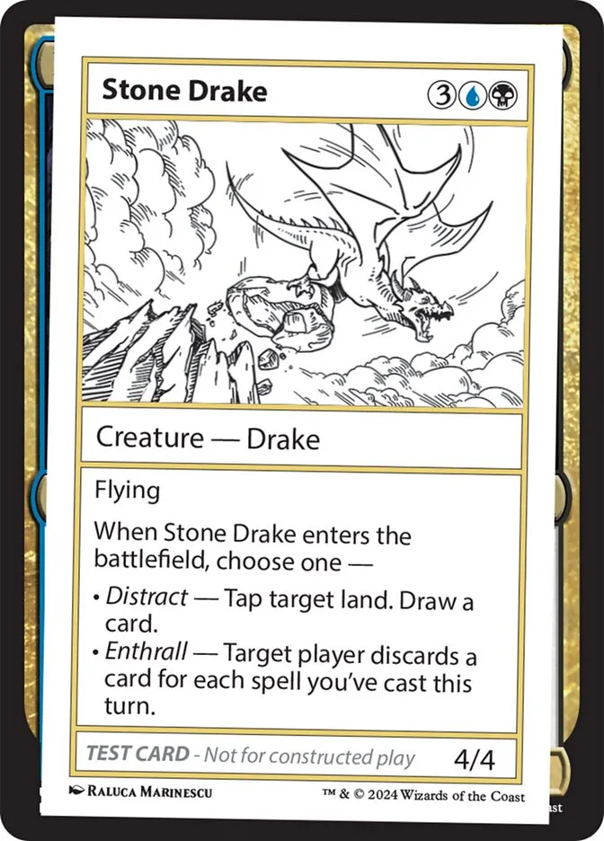 2024 Mystery Booster 2 Stone Drake rare #602 unlisted card image
