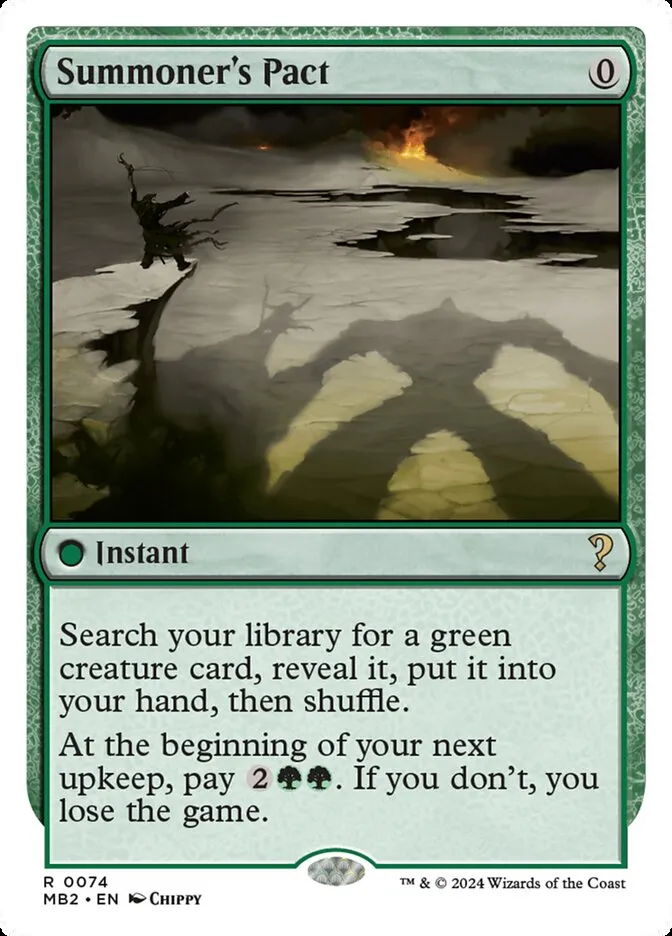 2024 Mystery Booster 2 Summoner's Pact rare #74 unlisted card image