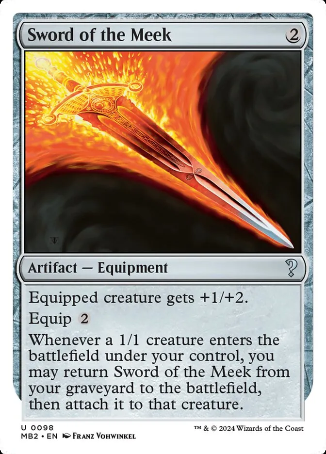 2024 Mystery Booster 2 Sword of the Meek uncommon #98 unlisted card image