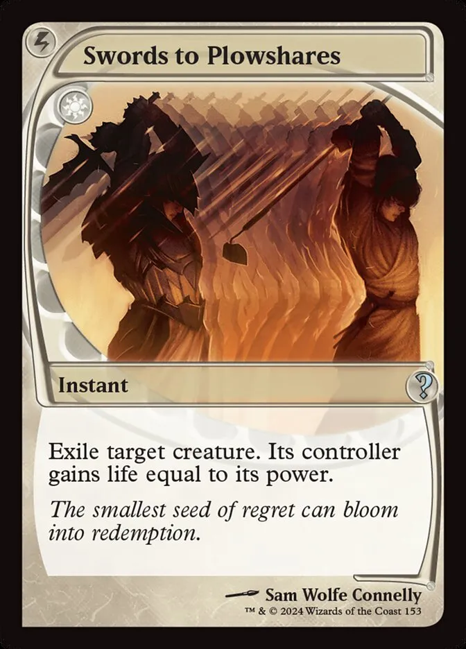 2024 Mystery Booster 2 Swords to Plowshares uncommon #153 unlisted card image