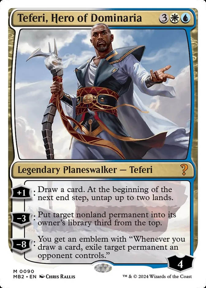2024 Mystery Booster 2 Teferi, Hero of Dominaria mythic #90 unlisted card image