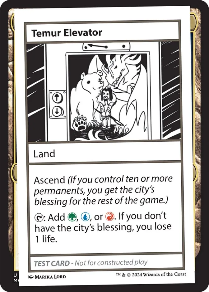 2024 Mystery Booster 2 Temur Elevator rare #619 unlisted card image