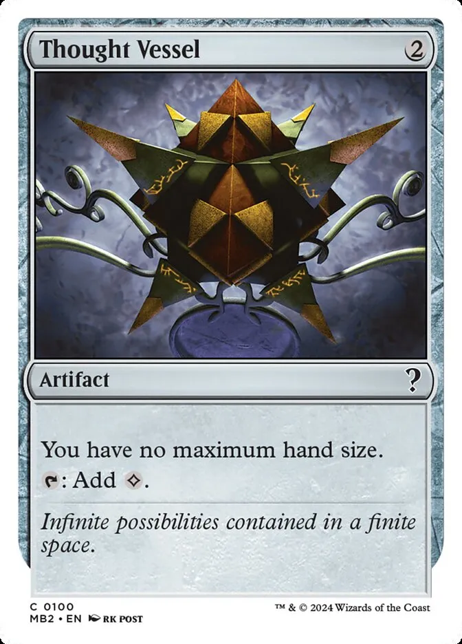 2024 Mystery Booster 2 Thought Vessel common #100 unlisted card image