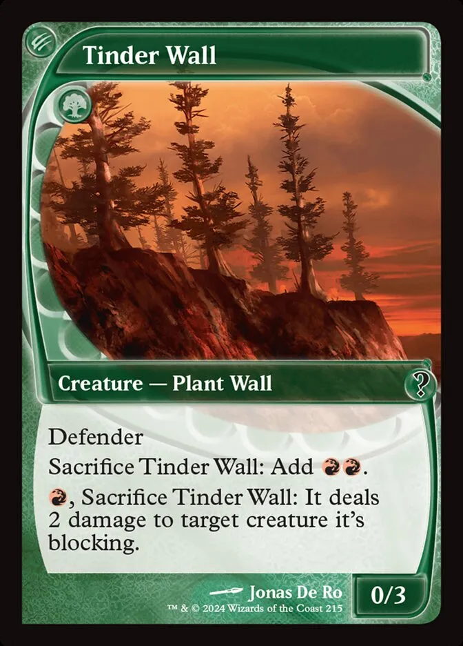 2024 Mystery Booster 2 Tinder Wall common #215 unlisted card image