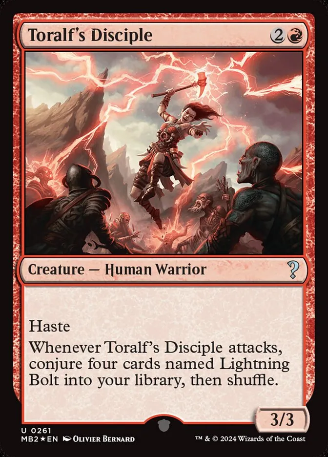 2024 Mystery Booster 2 Toralf's Disciple uncommon #261 unlisted card image