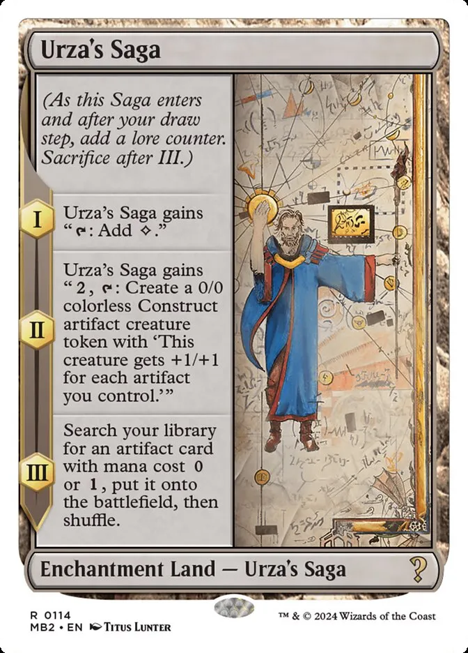 2024 Mystery Booster 2 Urza's Saga rare #114 unlisted card image