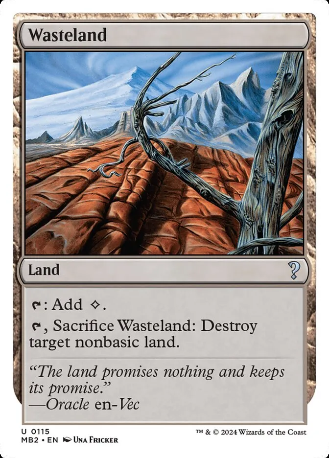 2024 Mystery Booster 2 Wasteland uncommon #115 unlisted card image