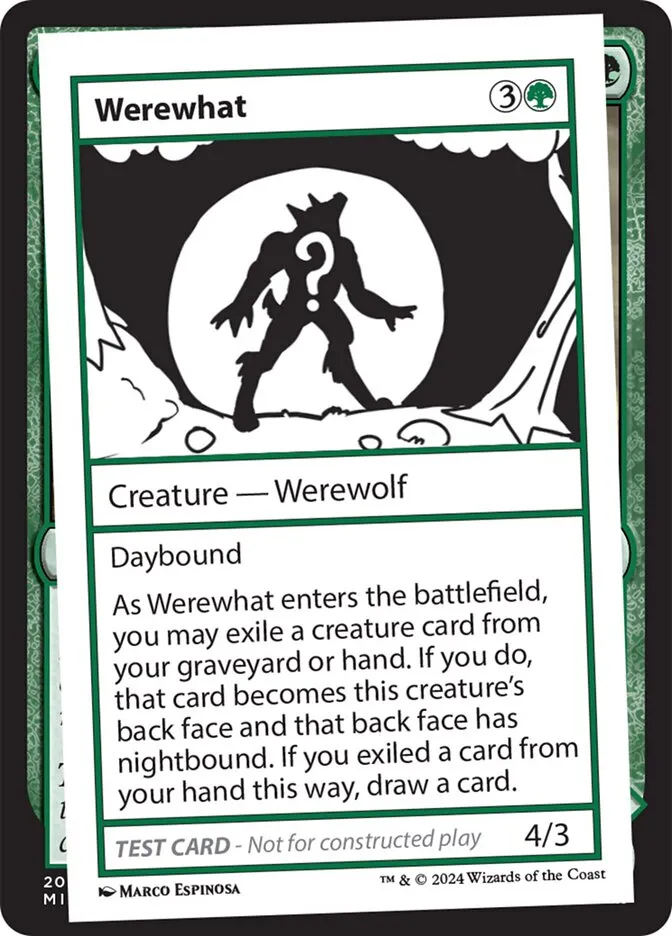 2024 Mystery Booster 2 Werewhat rare #587 unlisted card image