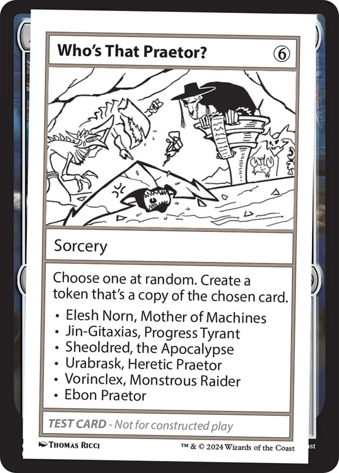 2024 Mystery Booster 2 Who's That Praetor? rare #506 unlisted card image