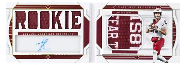 2024 National Treasures Jordan Travis Collegiate #CMS-JTS card image