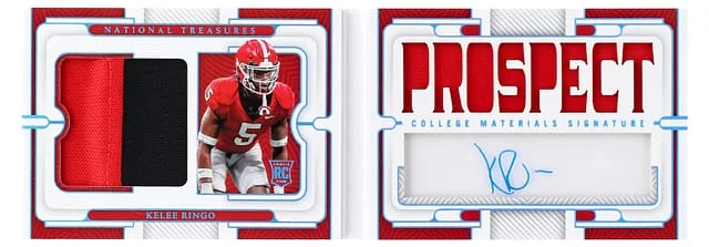 2024 National Treasures Kelee Ringo Collegiate College Materials Signature #CMSB card image