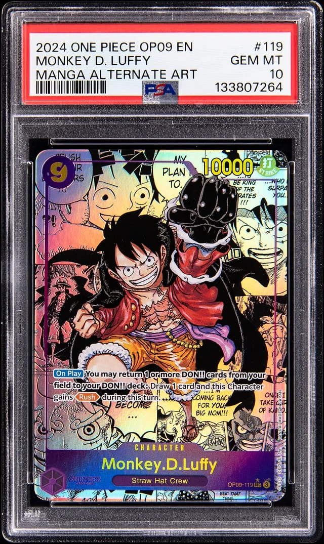 2024 One Piece Emperors In The New World Manga Alternate Art Monkey D. Luffy #119 card image