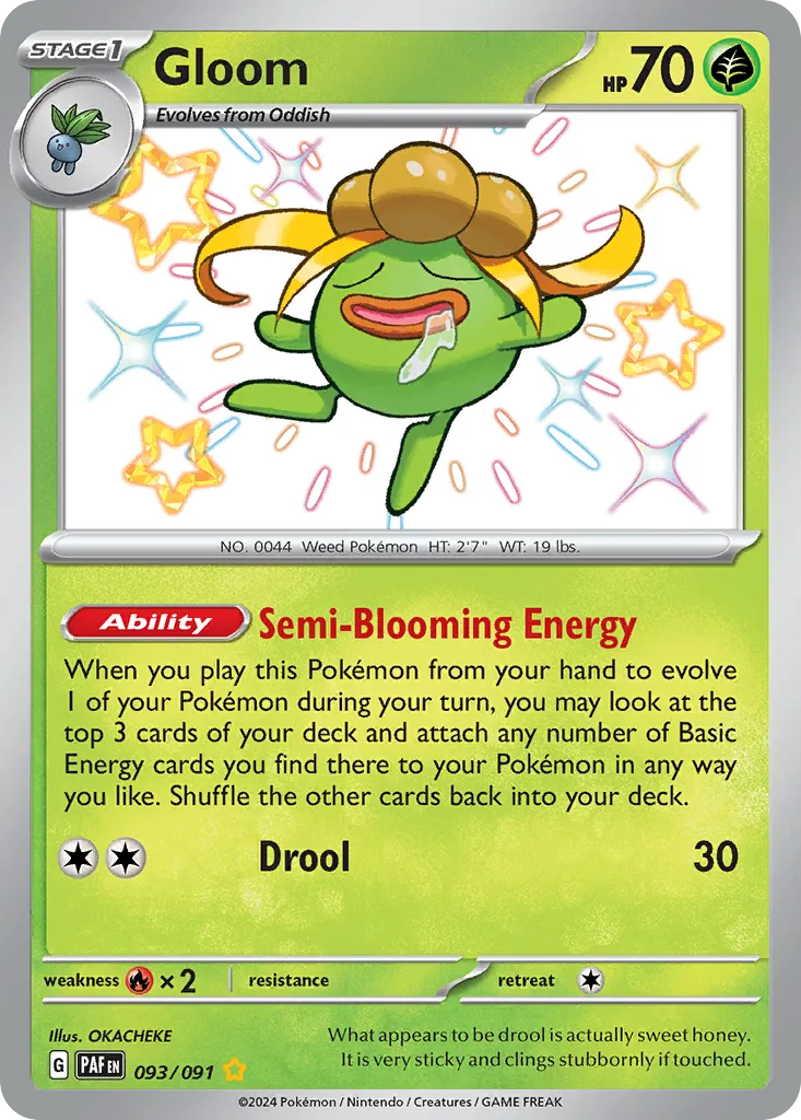 2024 Paldean Fates Gloom #93/91 Shiny Rare card image